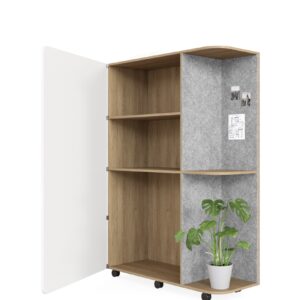 DD Multipurpose Storage White Sheen Door with Panel on Back