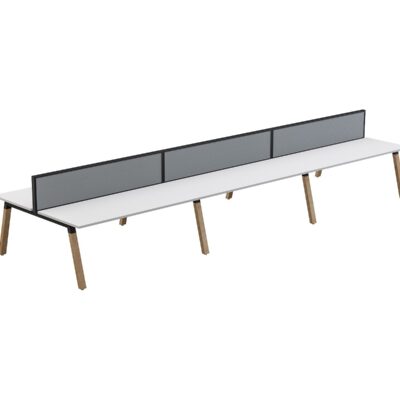 OL Plantation 6 users Double-Sided Desk with Studio 50 Screen